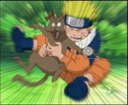 Naruto salva un topo